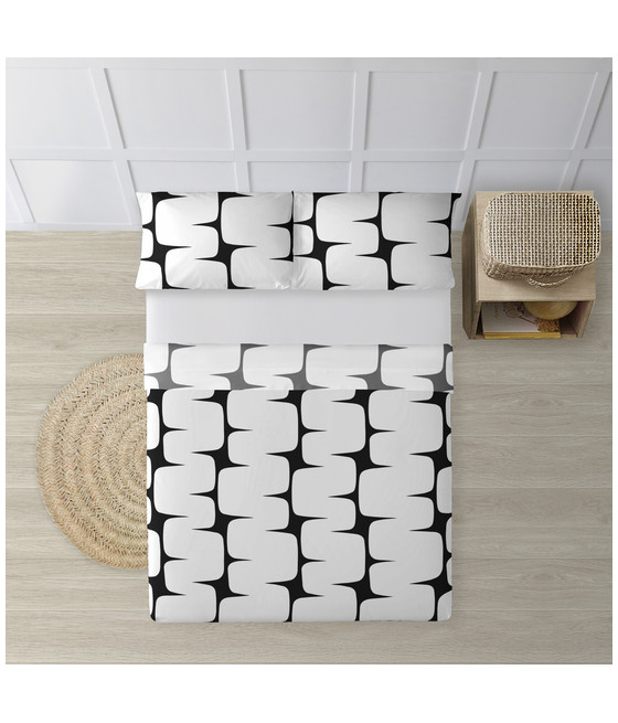 JUEGO DE SÁBANAS 100% ALGODÓN MODELO LAHAN WHITE PARA CAMA DE 105-CYT-296099