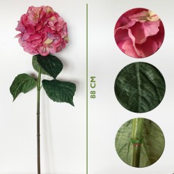 ramo de hortensia con tacto natural 88 cm con flores