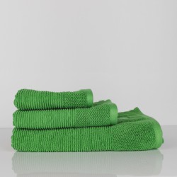toalla de ducha de algodón, en color verde, 140x70 cm