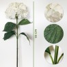 pack de 6 ramos de hortensias con tacto natural 88 cm con flores de 20 cm en color blanco