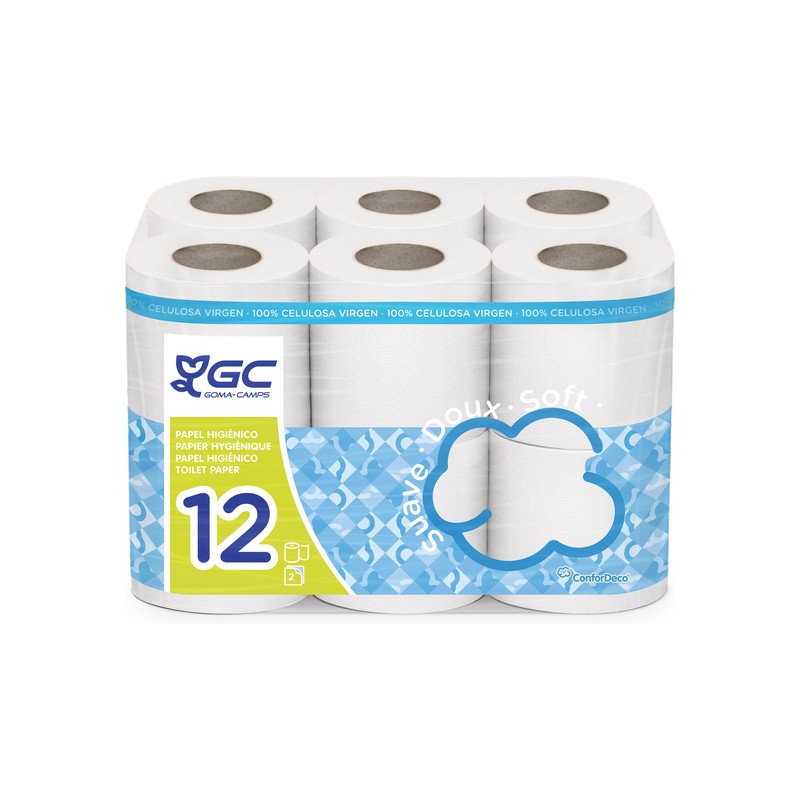gc papel higiénico doméstico 12 rollos