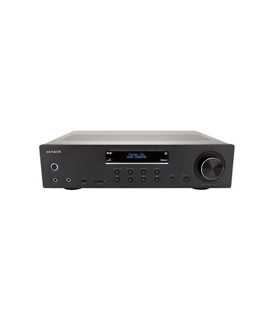 Amplificador Bluetooth Aiwa Amr-200dab/bk Black Dab+ 200w Rms 7 Entradas Analogicas Fm/usb/sd. REF. CSP-426120