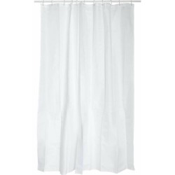 cortina de baño poliester 120x200 blanco