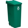 pack reciclaje contenedor wellhome reciclo 110 litros cerrado - 330 litros totales, en 3 contenedores, en colores azul verde ama