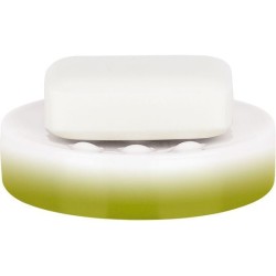 spirella tube bandeja para pastilla de jabón 11 x 11 x 2,6 cm porcela verde