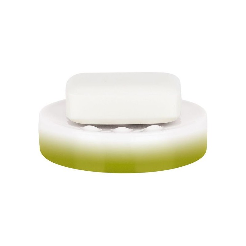 spirella tube bandeja para pastilla de jabón 11 x 11 x 2,6 cm porcela verde