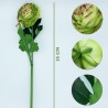 pack de 12 ramos de ranunculo gigante con tacto natural 55 cm con flores de 12 cm en color verde