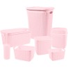 set de baño 7 piezas rosa 7house