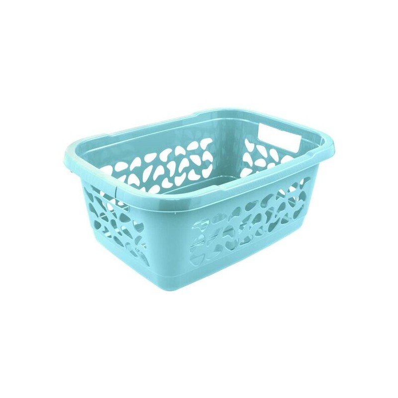 cesta para la colada, con circulación de aire jost, azul claro, 55x40x23 cm