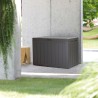 baul de jardin 190 litros prosperplast boardebox de plastico en color ocre oscuro 78 x 43,3 x 55 cm