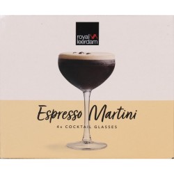 set 4 copas espresso martini 24cl cocktails