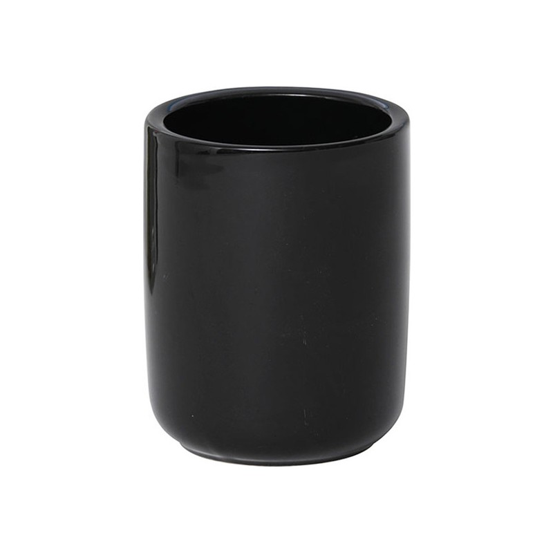 vaso de baño redondo hecho en dolomite negro