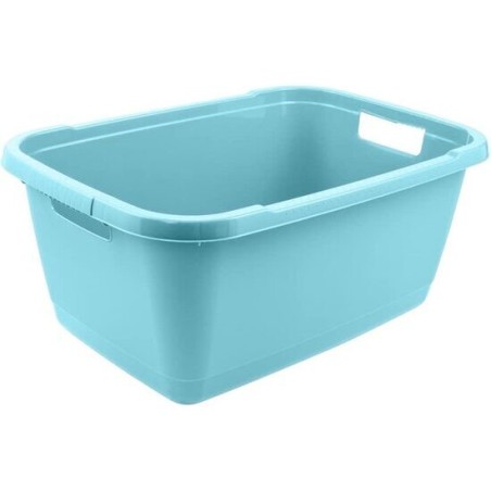 cesta de la colada, plástico, sólido, 32 l, aenna, azul claro, 55x40x23 cm