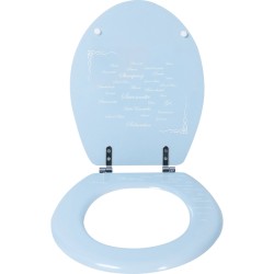 asiento wc mdf grasse azul bisagras de acero inox