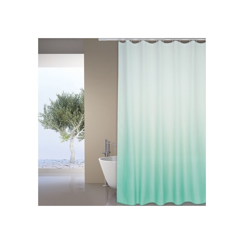 cortina de bano poliester - sugar pastel verde
