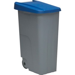 pack reciclaje contenedor reciclo 85 litros cerrado - 255 litros totales, en 3 contenedores, en colores azul verde amarillo