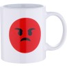 mug 33cl gres angry white emoticon