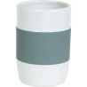 vaso de cerámica moorea, color gris - msv