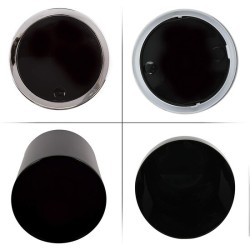 cubo de basura 6 litros para baño msv de plastico en color negro