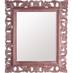 espejo roco marron 50x60 cm