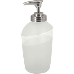 spirella colección level, dispensador de jabón líquido vidrio templado - transparente