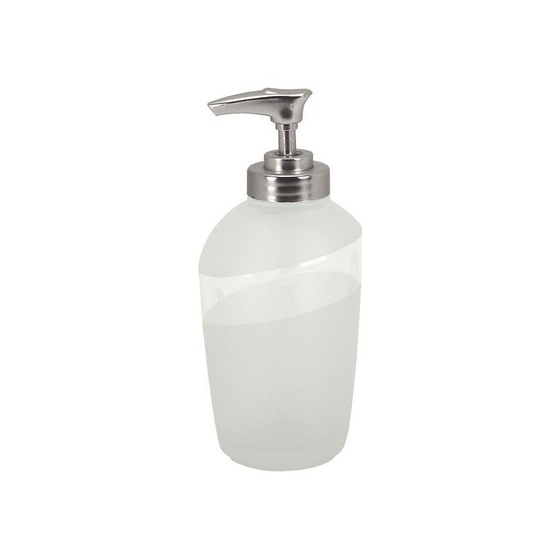 spirella colección level, dispensador de jabón líquido vidrio templado - transparente