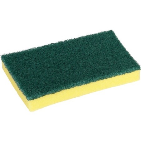 fibra verde con esponja xl - pack 4 uds