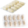 la croquetera pack - 4 moldes para masas + 40 bandejas conservación - pistacho