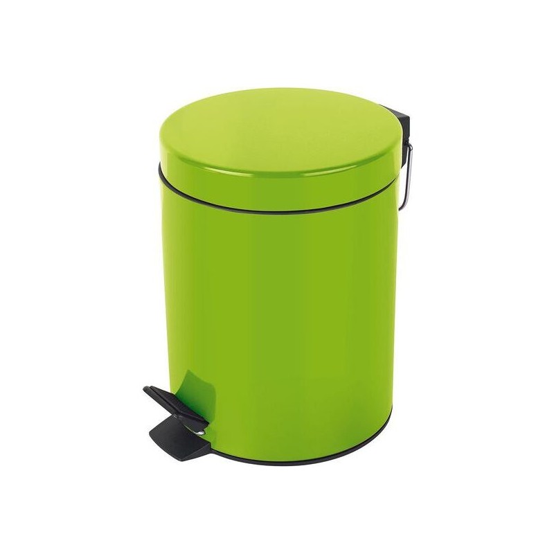 papelera con pedal (3 litros)- metal, verde