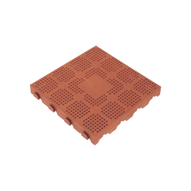 lámina para pavimento terracota combi, 40x40x4,8 cm (39x39 neto); 1m²: 6,6 láminas