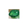 fiambrera hermetica cuadrada 800ml san ignacio vitoria de borosilicato en color verde