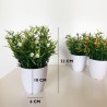 pack 12 plantas surtidas artificiales con flores de 23 cm con maceta