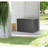 baul de jardin 280 litros prosperplast boardebox de plastico en color ocre oscuro 116 x 43,8 x 55 cm
