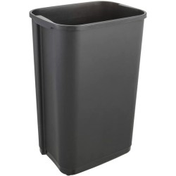 cubo de basura con tapa basculante, 50 l, swantje, gris grafito