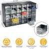 unidad de almacenamiento en plástico - 377x 142 x 228 mm - con 24 cajones transparentes