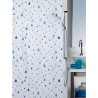 cortina de ducha 100% polyester azul