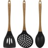 juego de 3 cuchillos de cocina en acero inoxidable san ignacio vita con con 3 utensilios de cocina foodies de silicona madera