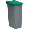 pack reciclaje contenedor reciclo 110 litros cerrado - 440 litros totales, en 4 contenedores, en colores azul verde amarillo mar