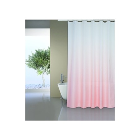 cortina de bano poliester - sugar pastel rosa