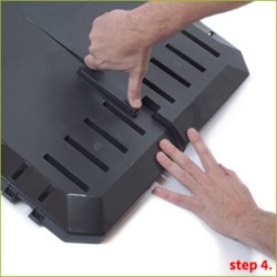 compostador 1200 l prosperplast compogreen module de plástico en color negro