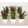 pack 6 cactus cereus surtidos artificiales con maceta de ceramica