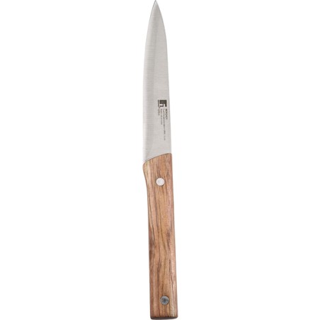 cuchillo verdulero 12.5cm de acero inox y bamboo nature
