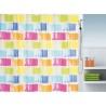 cortina de ducha textil 180 x 200, 100% polyester, multicolor