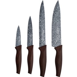 set 3 sartenes + set cuchillos, aluminio forjado, inducción