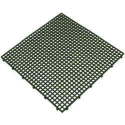 kit de 6 unidades lámina para pavimento verde flextile, 40x40x8 cm