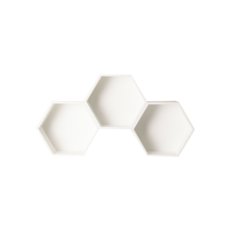 estantería hexagonal - blanco