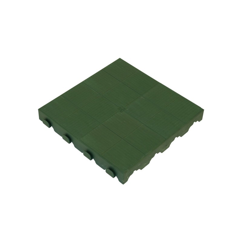 lámina para pavimento verde combi, 40x40x4,8 cm (39x39 neto); 1m²: 6,6 láminas