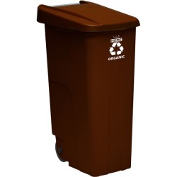 pack reciclaje contenedor wellhome reciclo 110 litros cerrado - 330 litros totales, en 3 contenedores, en colores azul amarillo 