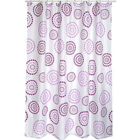 cortina de baño poliester violet