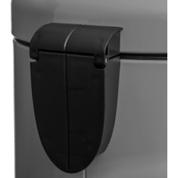 papelera - cubo de basura - contenedor de residuos con pedal 30l retro gris